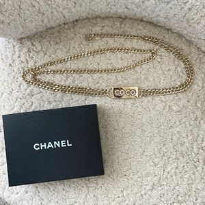 AUTHENTIC CHANEL CHAIN BELT COCO